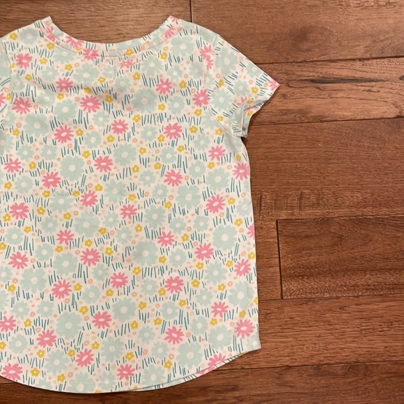 Cat & Jack Girls Short-Sleeve Flowered T-Shirt - Size M (8) - Picture 16 of 16